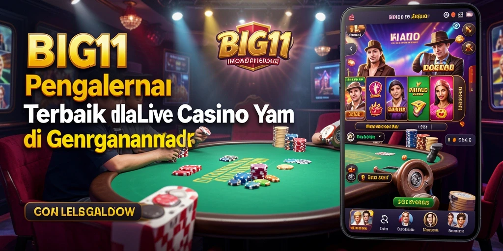 Tampilan gameplay menarik dan interaktif dari BIG11 Live Casino.