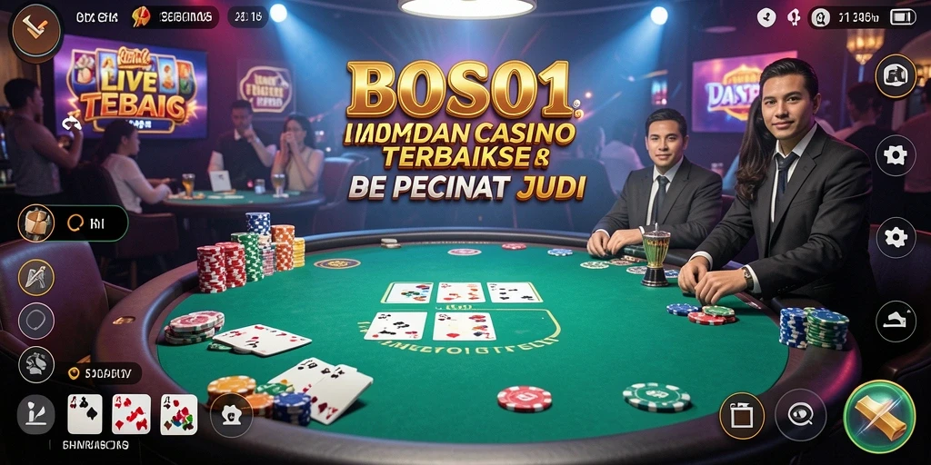 Tampilan gameplay menegangkan dalam game Live Casino BOS01.