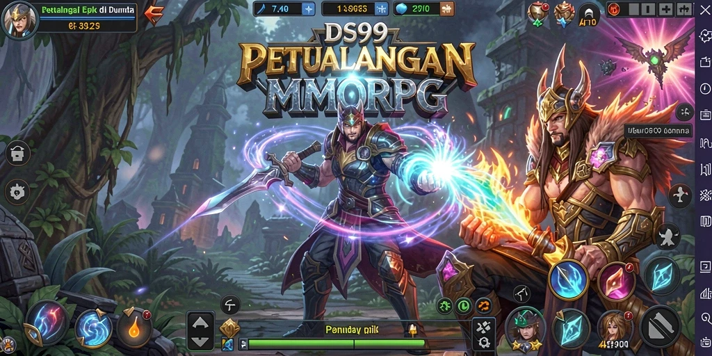 Gameplay seru di dunia fantasi DS99 yang menantang.
