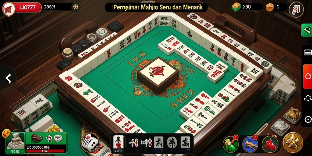 Tampilan gameplay memukau LJO777 yang menyajikan Mahjong.