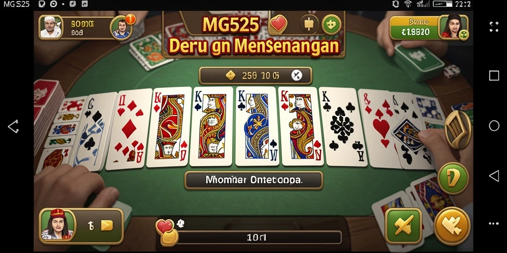 Gameplay MG525 yang seru dan menantang dalam permainan Domino.