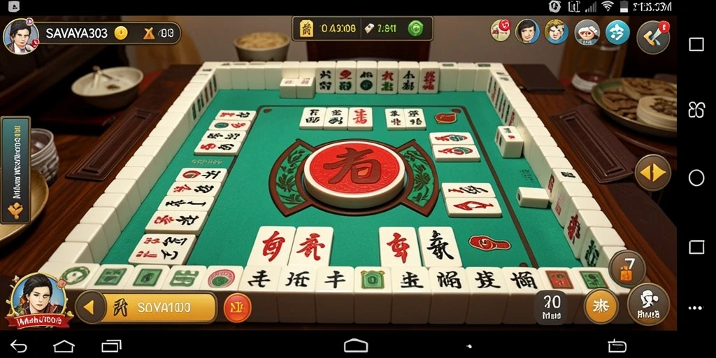 Tampilan gameplay Mahjong yang menarik dan mendebarkan.