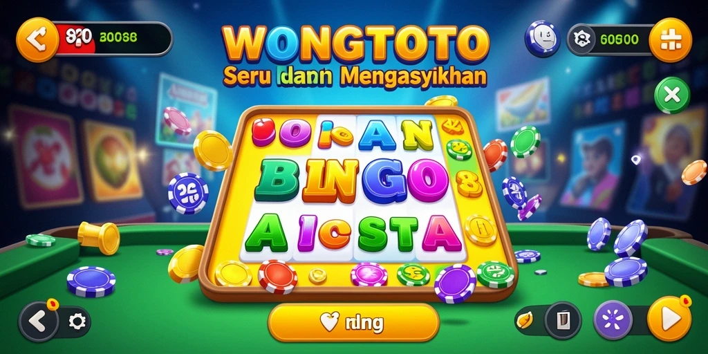 Screenshot gameplay <strong>WONGTOTO</strong> menunjukkan keseruan bermain Bingo bersama teman-teman.